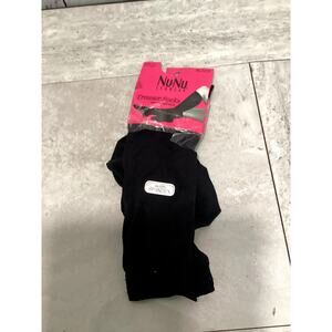 Nunu Leg Wear Women's Black Trouser Socks w/ Spandex Size 9-11